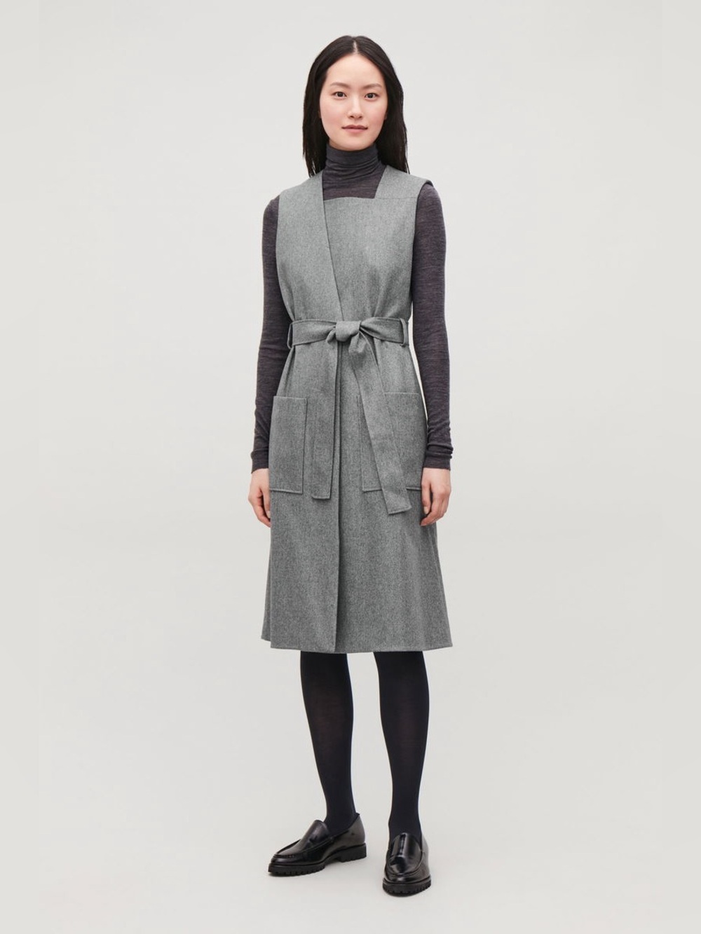 COS Sleeveless Wrap Dress with Belt